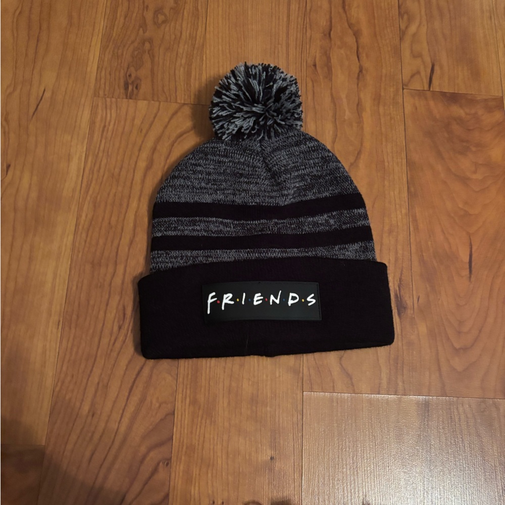 FRIENDS Black Knit Beanie